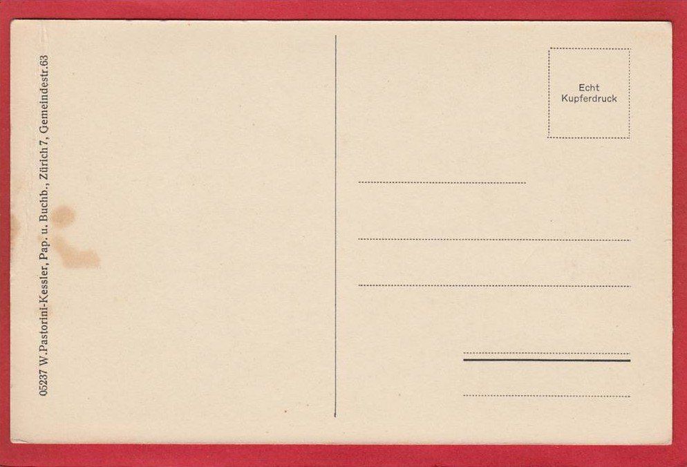 Cartoline postali: ZÜRICH HOTTINGEN – Usato da Grüningen venduto da Kartenlaube 1