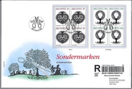 2007, FDC SCHERENSCHNITTE  Z/1252A + 1253A