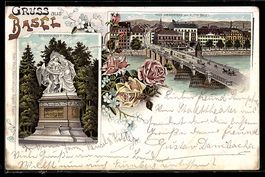 Litho Basel, Strassburger-Denkmal, Alte 