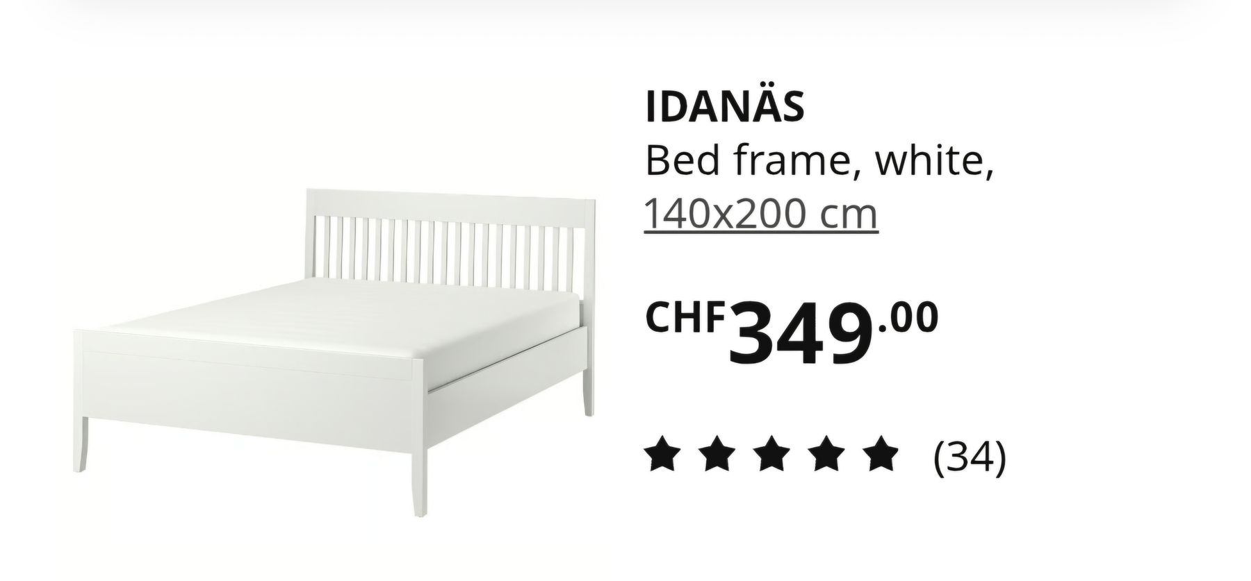 Ikea Lits: IKEA IDANÄS DOPPELBETT – Neuf (Voir description) à Bülach par pap_cc7p 2