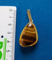 Massiv 750 Gold Anhänger mit 2 Steine