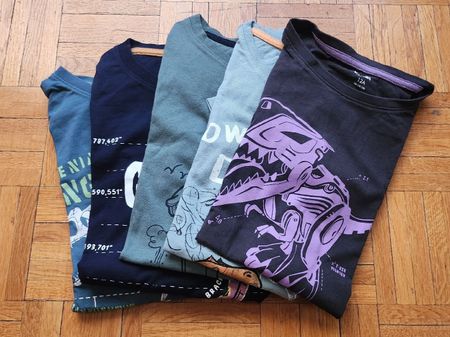 Pour les fans de dinausaures ☆ lot 2 t-shirt et 3 puls Kiabi