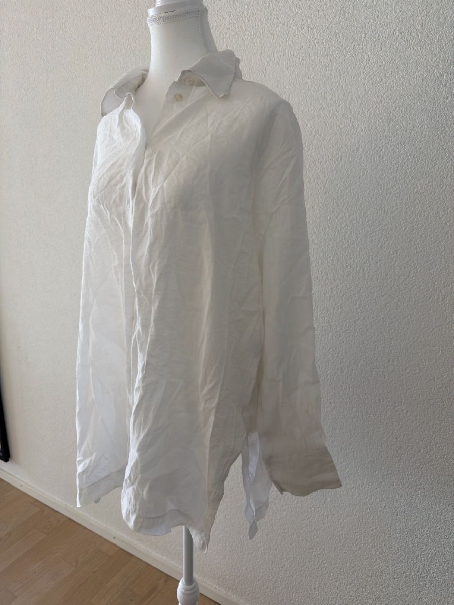 Blusen: Weisse Oversize-Leinenbluse Gr. L – Longbluse – Neu (gemäss Beschreibung) aus Effretikon von MaisonNade 3