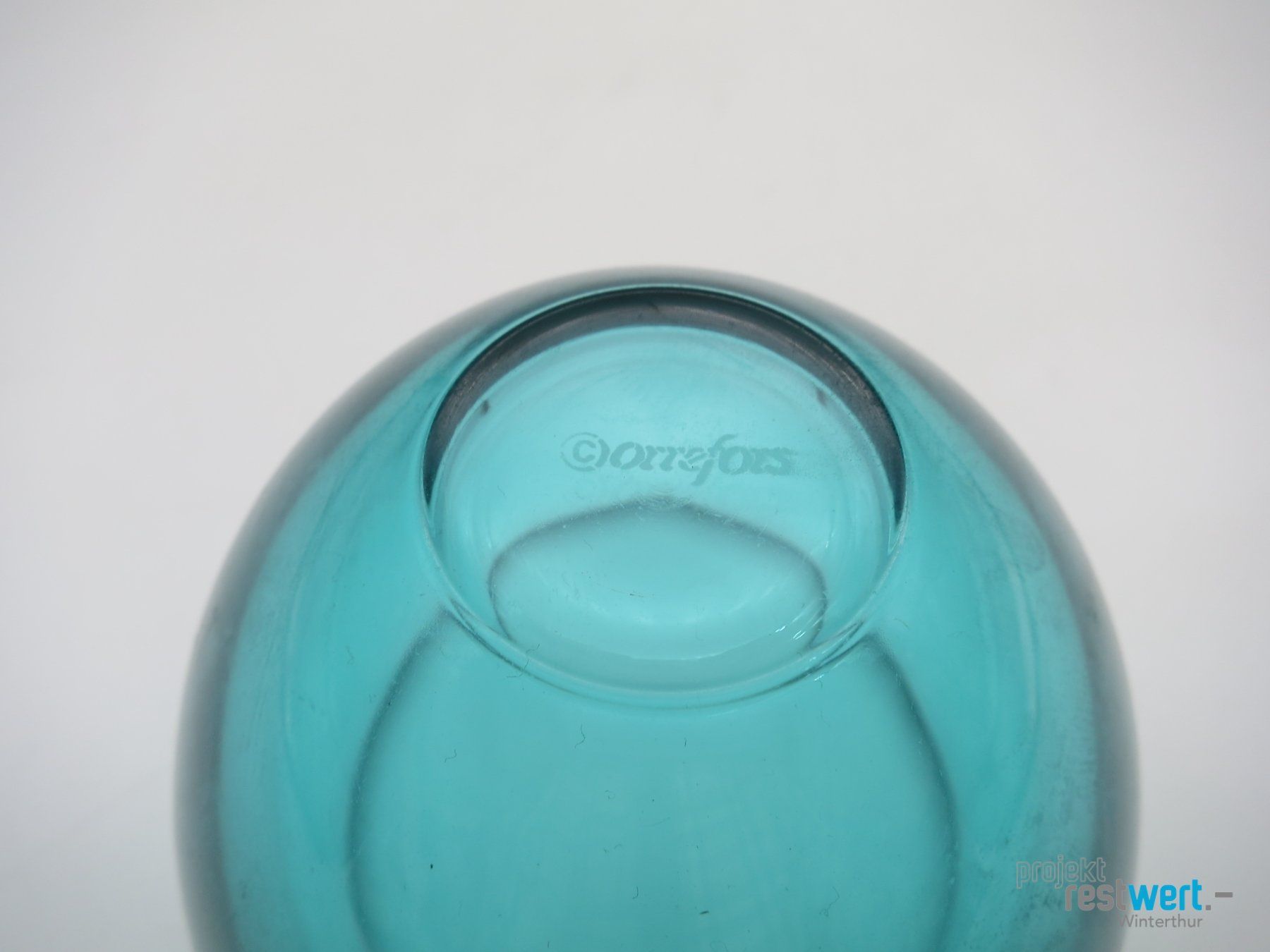 Vasi & Recipienti: ORREFORS Glas Vase Fuga Blau – Usato da Winterthur venduto da Restwert_Winterthur 3