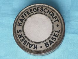 Vintage Blechdose Dose KAFFEEGESCHÄFT BASEL