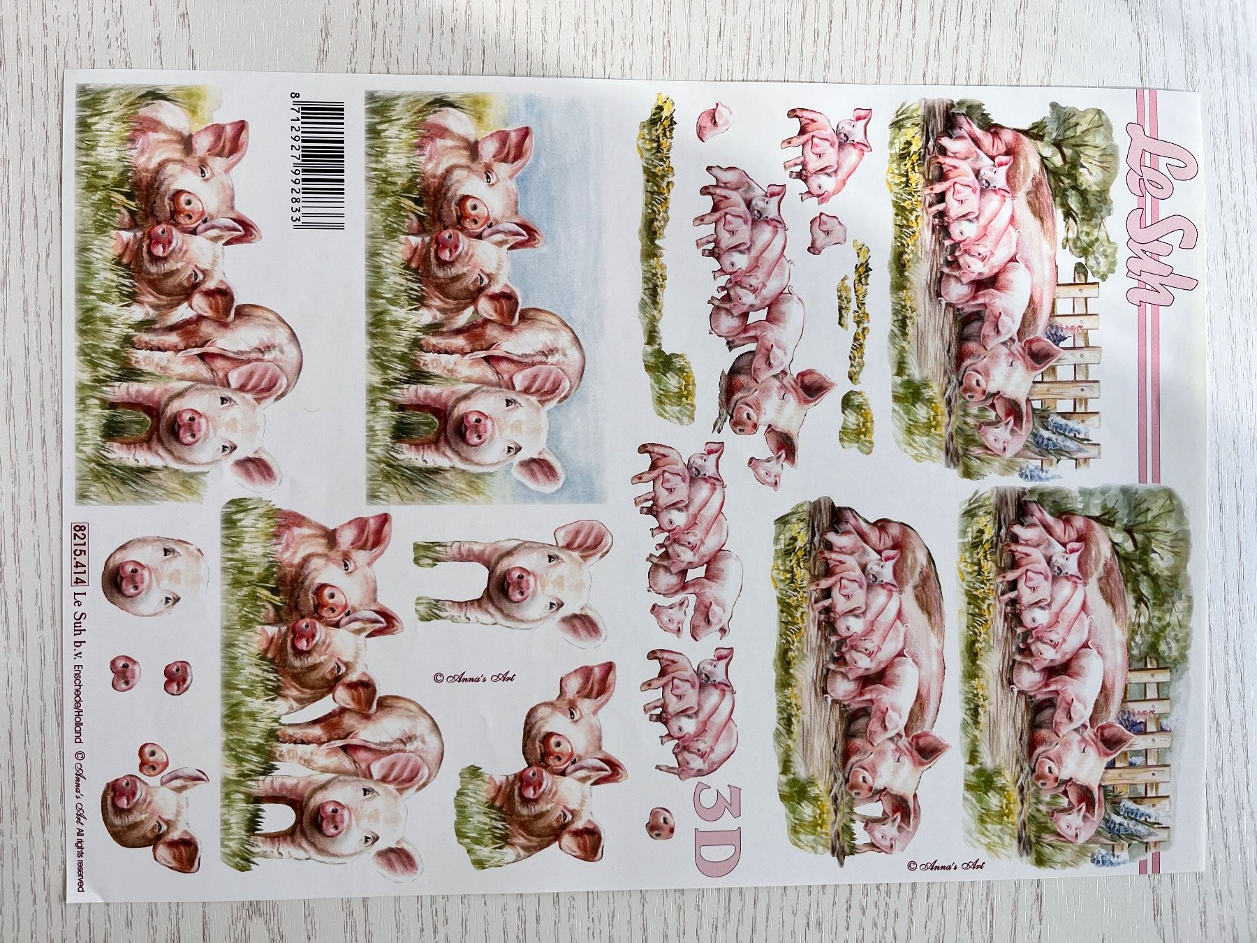 Kit bricolage: 1 Set Kartenbögen mit 10 Tier Designs – Nuovo e nell'imballaggio originale da Büsserach venduto da bor_s88m 3