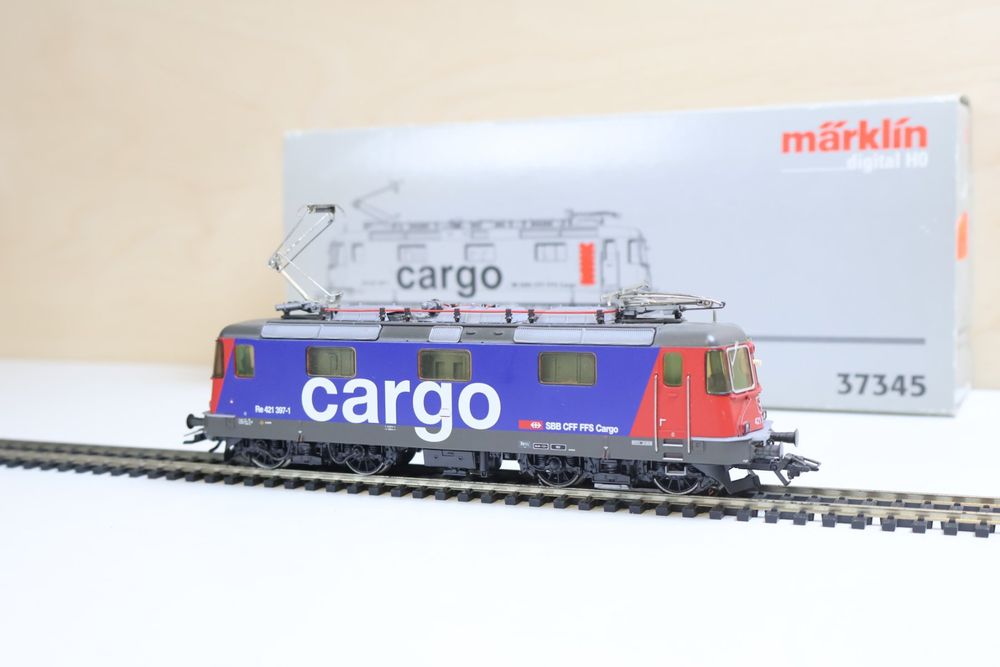 Märklin SBB Re 421 Cargo E-Lok - Digital 37345 (Gebraucht) in ...
