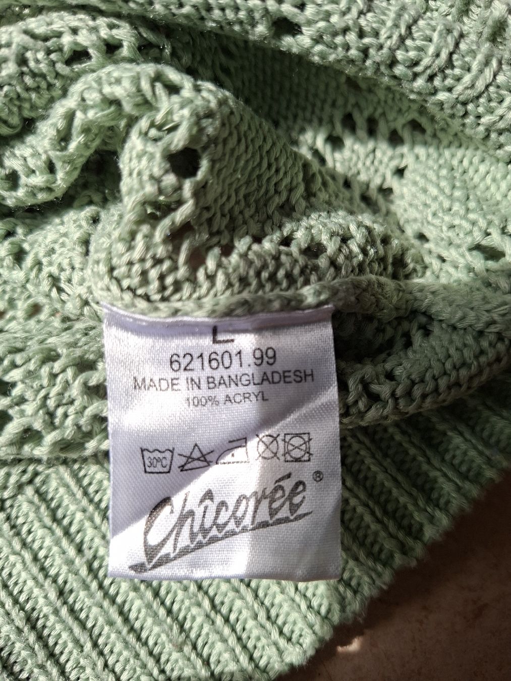 Jacken: Chicoree Strickjacke offen Strickmuster Grösse L neu – Gebraucht aus Klingnau von vollmond36 5