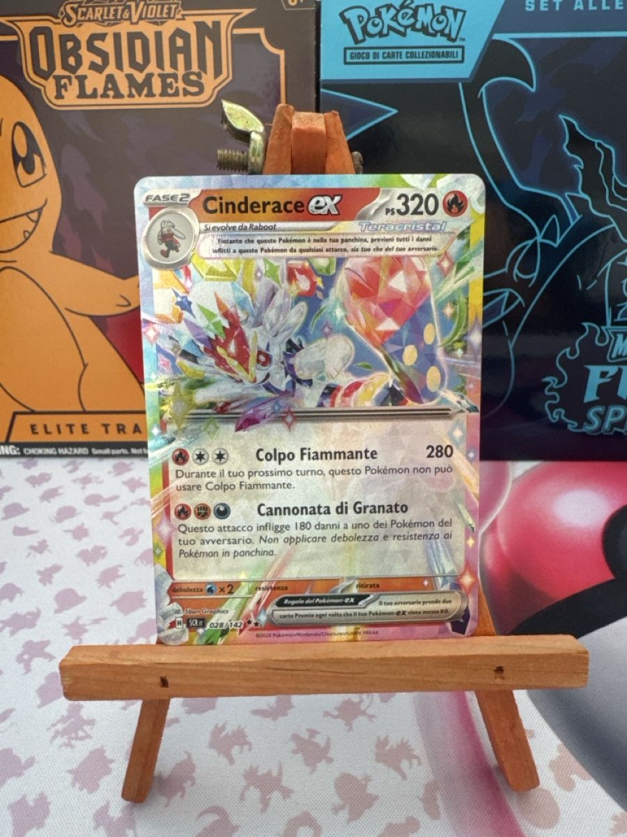 Pokémon Carte collezionabili: Pokemon Cinderace EX Trading Card - NM- IT – Nuovo (secondo la descrizione) da Morbio Inferiore venduto da GTAlex