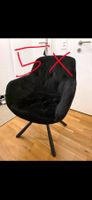 5 schwarze, drehbare Polsterstühle/ Esszimmerstühle