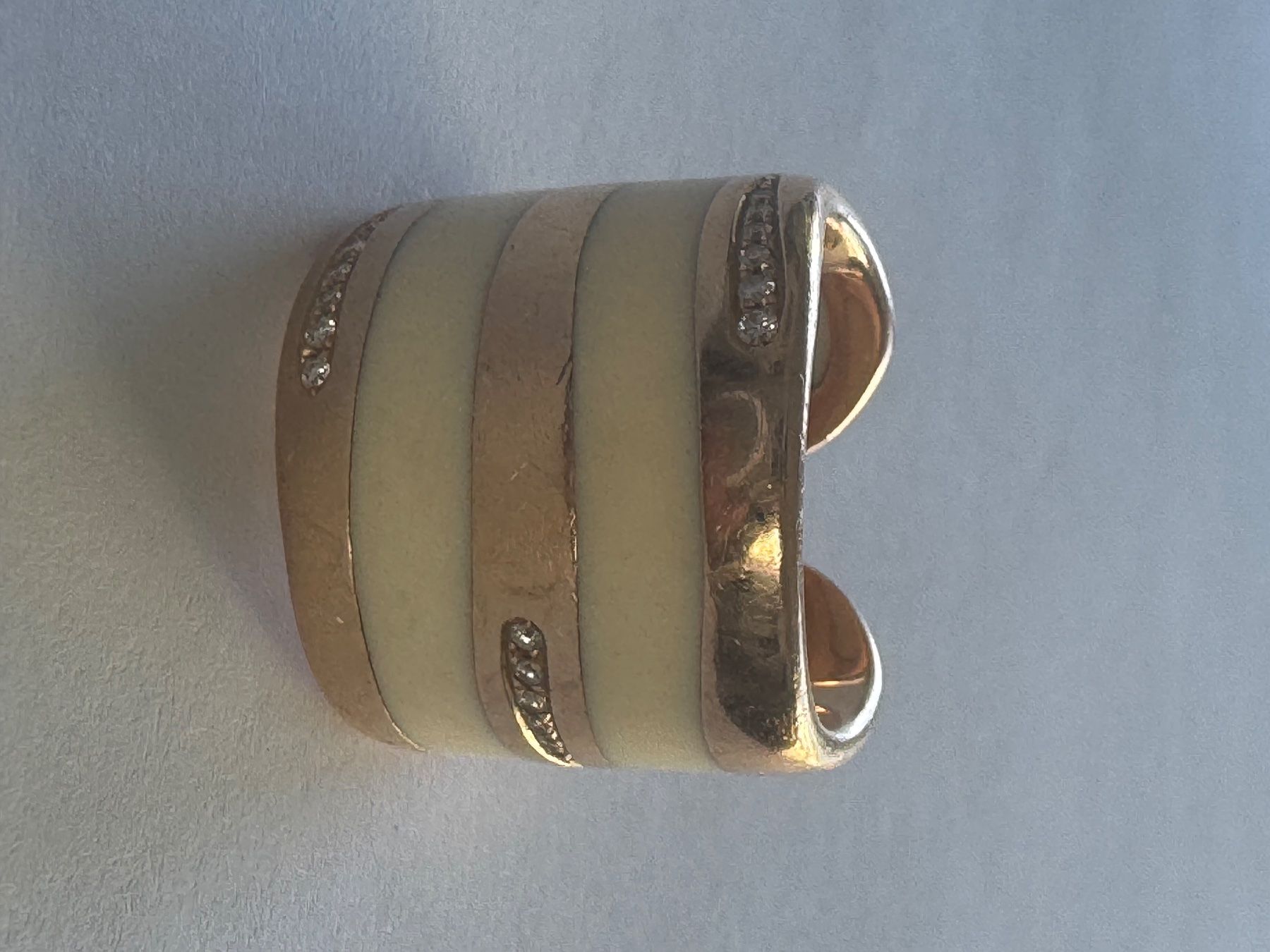 Anelli: 18k Goldring mit Steinen – Usato da Zürich venduto da Reutener01 2
