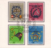 1980 Serie Pro Patria Ersttagsstempel