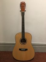 Akustikgitarre Harley Benton D-120NT Natur guter Zustand