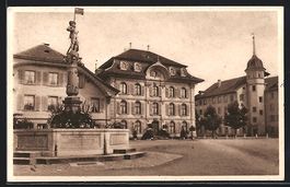 Zofingen, Brunnen am Niklaus Thut-Platz