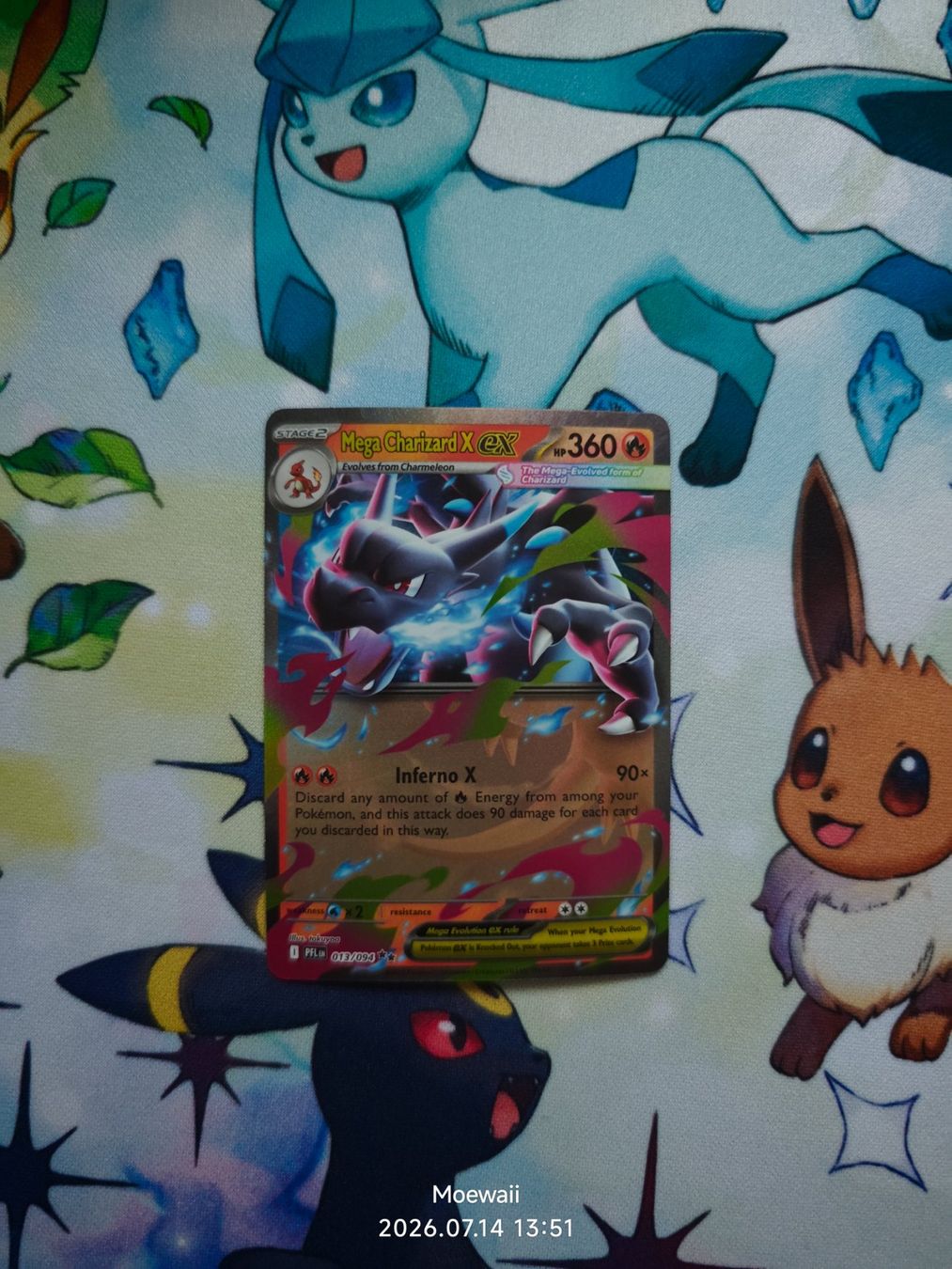 Pokémon Sammelbilder & Trading cards: Mega Charizard x ex - Phantasmal Flames - 013/094 - english – Neu (gemäss Beschreibung) aus Basel von Moewaii