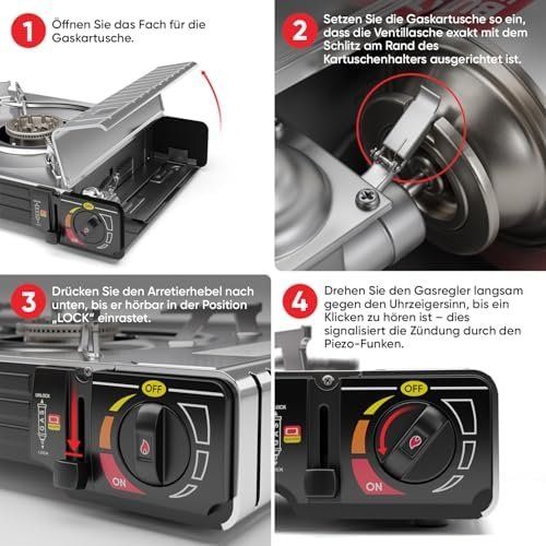Cucine: Gaskocher 2-flammig Piezozündung Camping – Nuovo e nell'imballaggio originale da Hundwil venduto da pac_6jh8 5