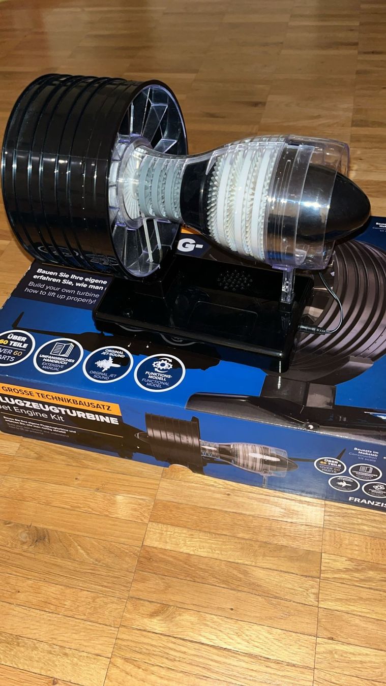 Baukästen: Franzis Flugzeug-Turbine Bausatz inkl. OVP – Gebraucht aus Effretikon von DEINE_HobbyWerkstatt 2