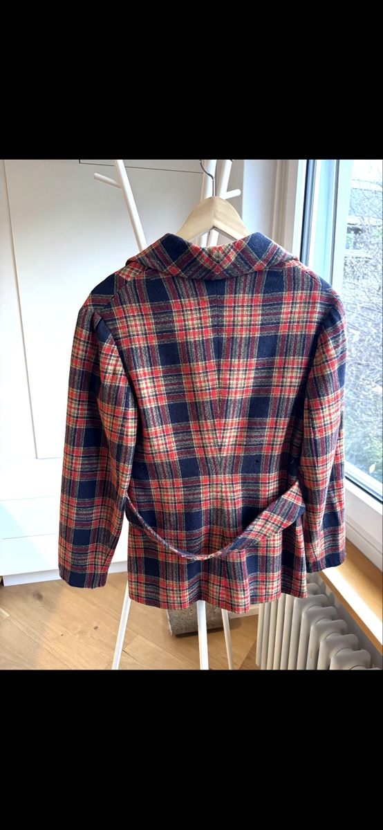 Giacche: Vintage Plaid Wool Blazer Jacket - Chic Fall Style! – Usato da Kilchberg ZH venduto da ccc_5llb 1