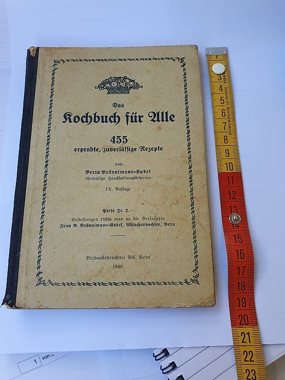 Libri: Altes Kochbuch  – Usato da Bad Ragaz venduto da oeh_nzm9