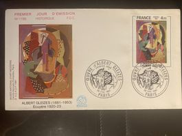 Frankreich 1981 Ersttagsbrief Albert Gleizes Komposition