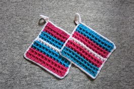 Topflappen Set / 2 Stück / 20x20cm / neu