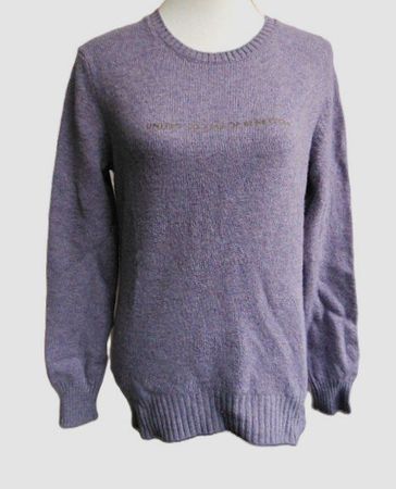 Gr. XL Benetton Pulli Schurwolle nur 1x gewaschen Violett