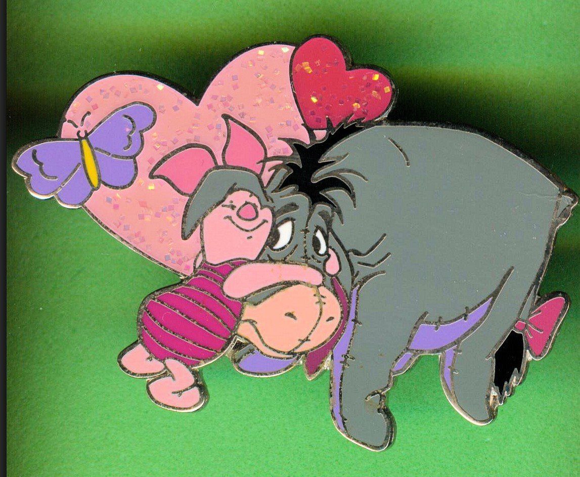 Disney Placchette & Badge: DISNEY  Ferkel & I-Aah – Usato da Winterthur venduto da Sammleroase