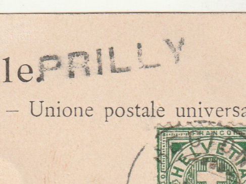 Tous les timbres: Stabstempel Prilly auf Ak – D'occasion à Rorschacherberg par fratovi2