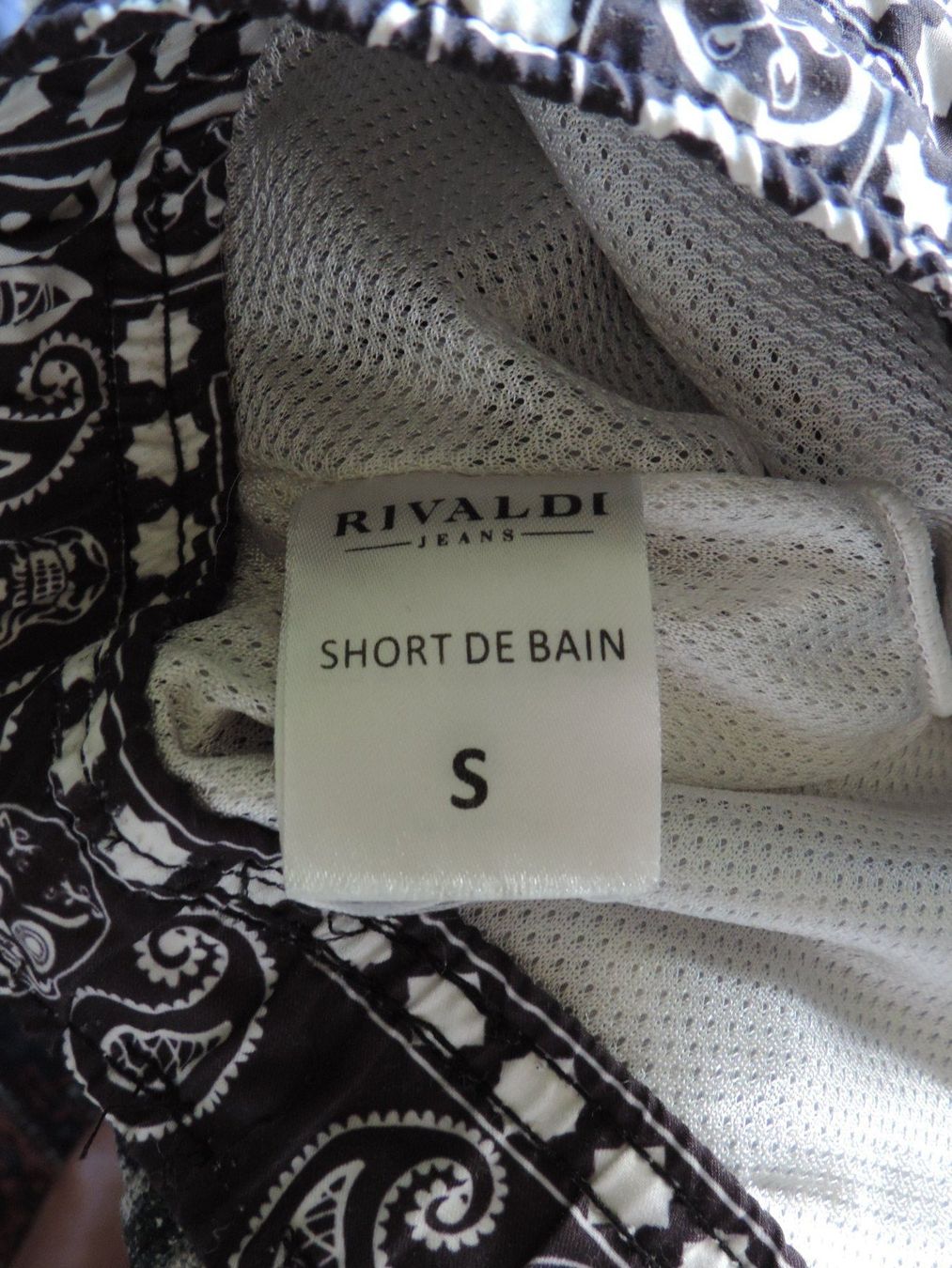 Costumi da bagno: short de bain bandana noir Rivaldi – Usato da Genève venduto da Axelle333 6