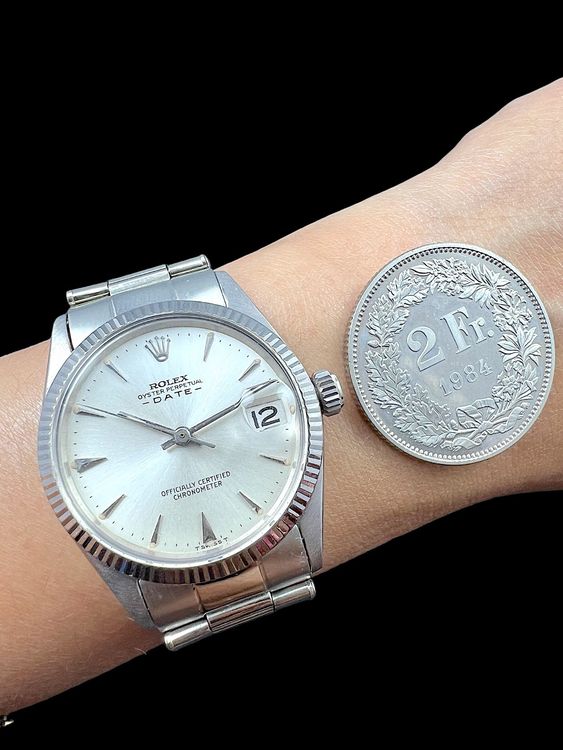Rolex Orologi: Rolex Oyster Date Weissgold 18k 1961 Automatic 31mm *U871 – Usato da Zürich venduto da GalerieInauen 2
