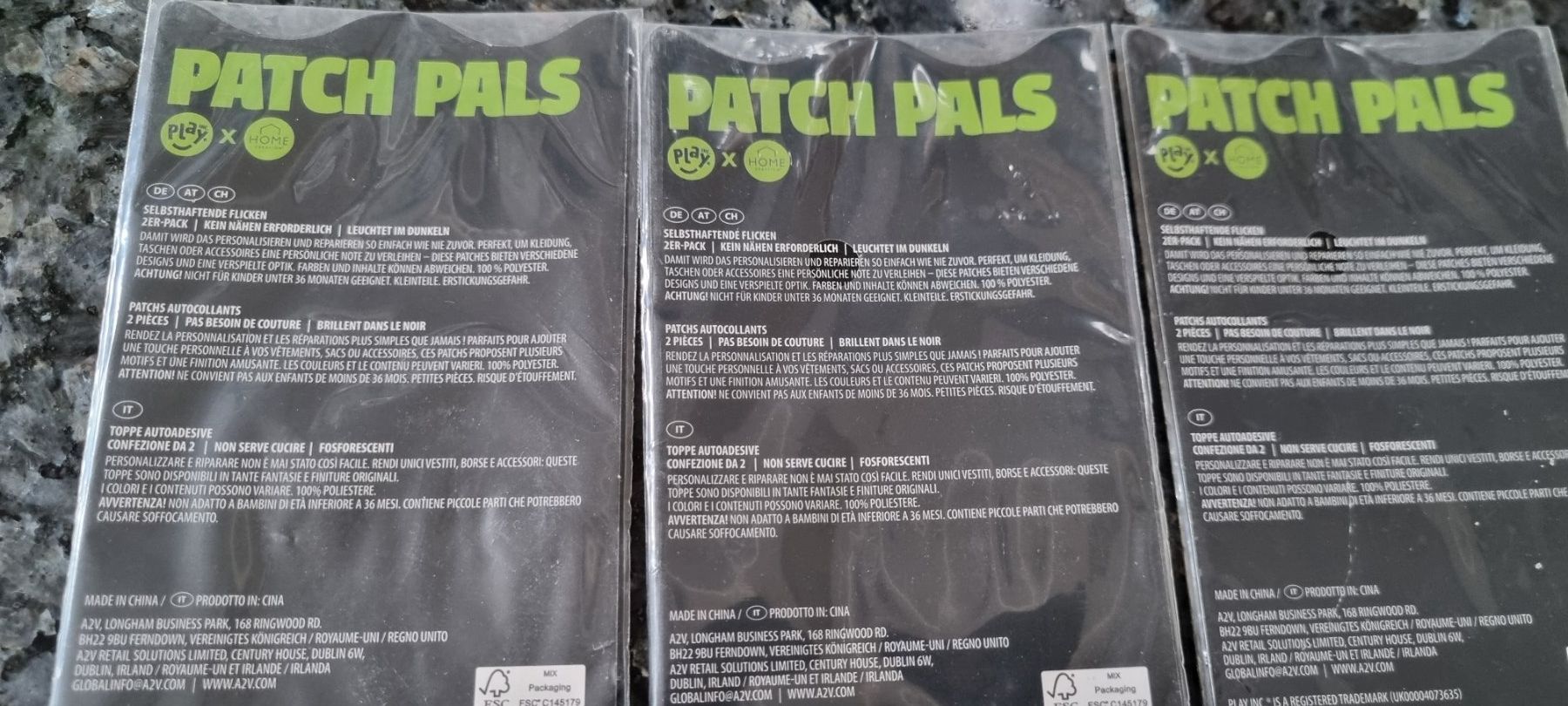Patch Pals Aufnäher Set 3 Packungen Alien neu (Neu (gemäss Beschreibung ...