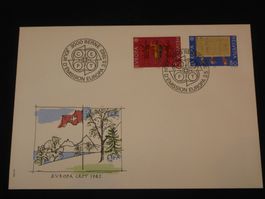 Werbemarken Europa FDC 1982 Nr. 670-671