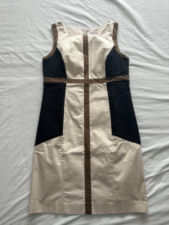 Damen Ärmelloses Kleid beige/schwarz/braun "s.Oliver" Gr. 40
