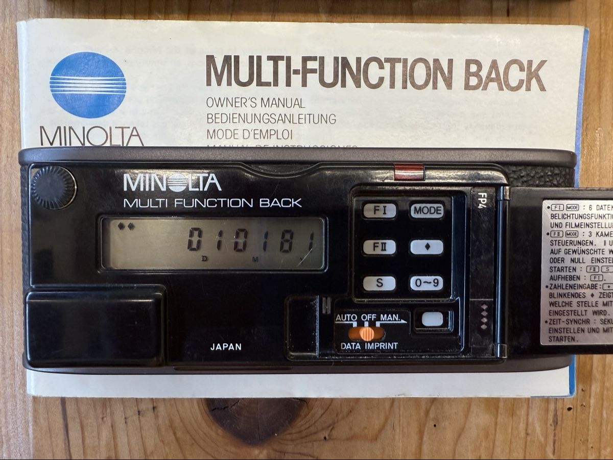 Minolta Appareil photo: Minolta Multi-Function Back – D'occasion à Olten par Jogger24