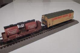 LIMA H0 - 2 Güterwagen - DB Brauerei & FS Wein-Transport