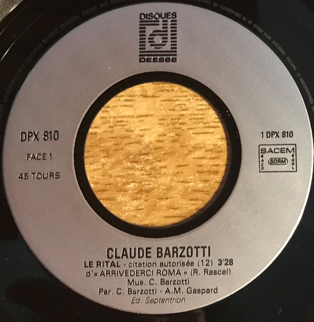 Dischi in vinile: CLAUDE BARZOTTI - LE RITAL – Usato da Bussigny venduto da vinyl-pas-cher 2