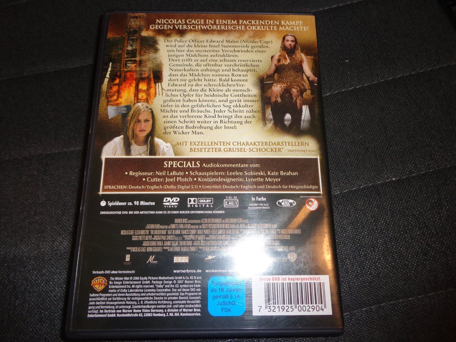 Tutti i DVDs: Wicker Man - Ritual des Bösen DVD – Usato da Olten venduto da Disc-Verkauf 2