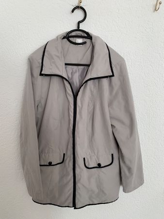 Übergangs Mantel Jacke grau Gr. L / XL