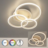 LED Deckenleuchte, RGBW, 60 cm x 51 cm