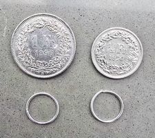 Orecchini Hoop Argento Sterile