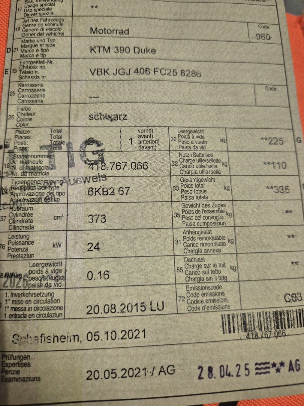 KTM Strasse: KTM 390 Duke – Gebraucht aus Wynau von Bastel87 6