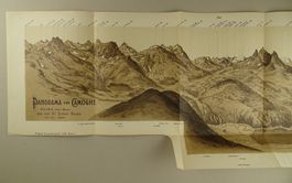 PANORAMA VOM CAMOGHE, LITHOGRAPHIE 1905