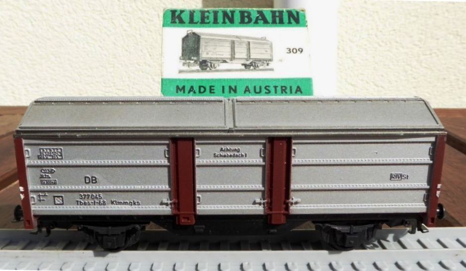 Kleinbahn Modelleisenbahnen: Kleinbahn H0 309: Schiebewandwagen DB in Originalverpackung – Neu und originalverpackt aus Brüttisellen von Rentner44zh