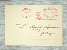 TR100 Enveloppe + Timbre Allemagne 1935