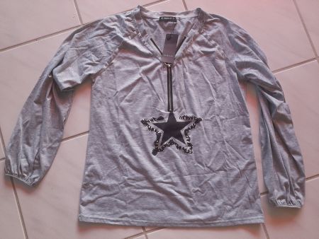 Bluse mit Sternen Motiv, Gr. L / Sheilay