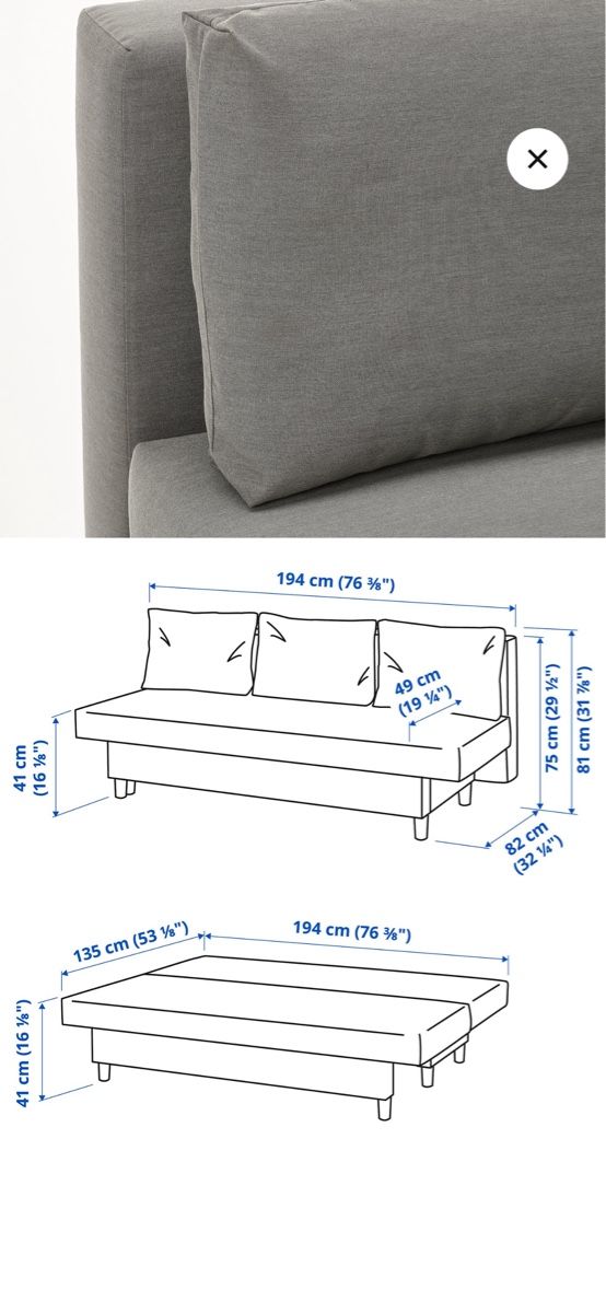 Ikea Divani: Schlafsofa grau guter Zustand – Usato da Bäretswil venduto da sha_t5rq 2