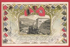 THUN KASERNE PRÄGEDRUCK LITHO WAPPEN, 1903
