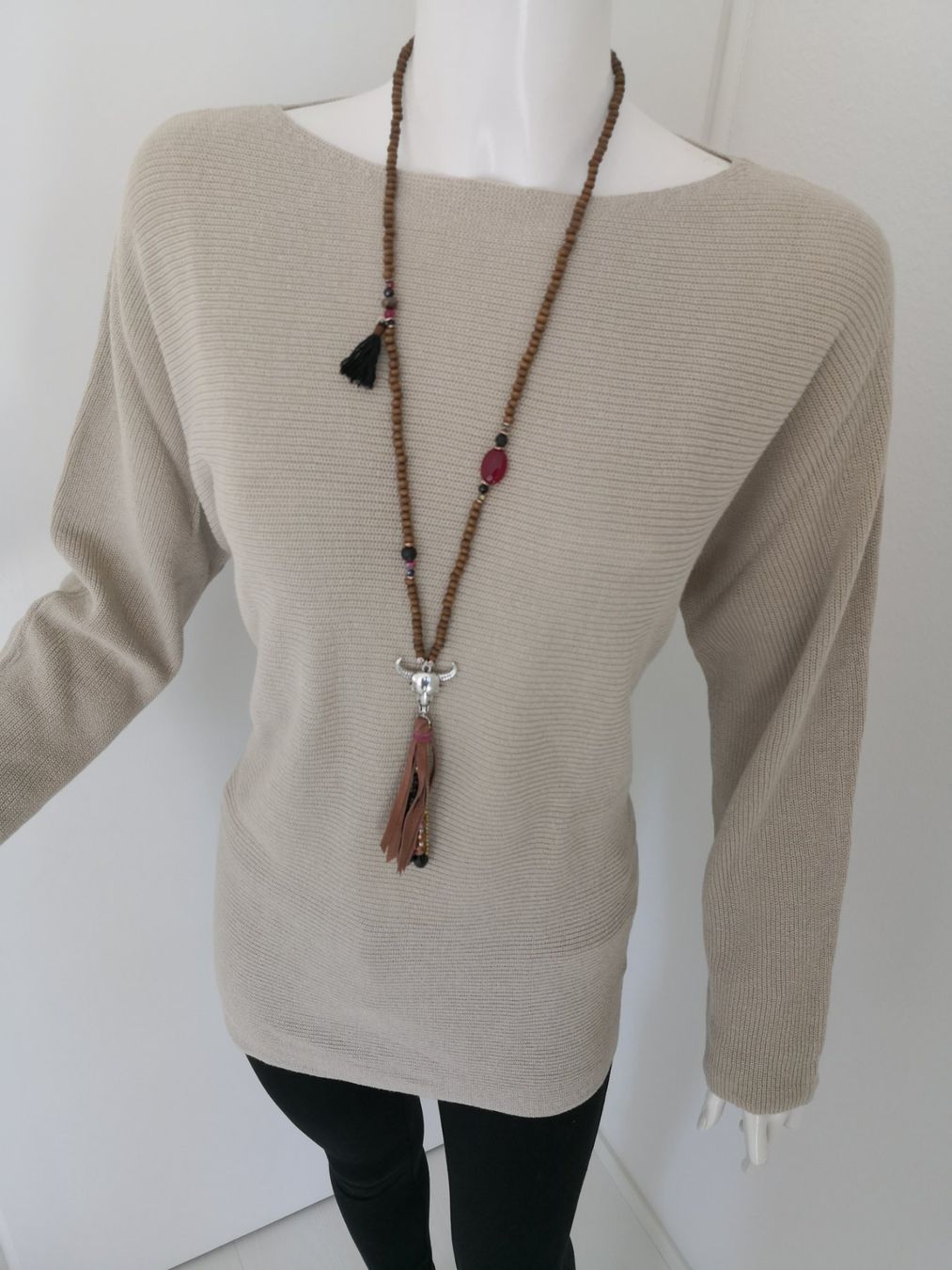Maglioni & Felpe: 🤩LEINEN STRICK-PULLOVER BEIGE – Usato da Olten venduto da Naja-Twins-Twins 5