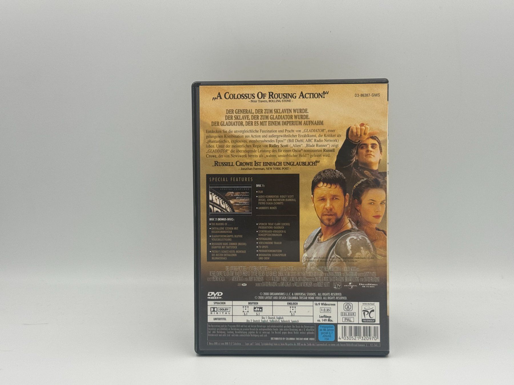 Alle DVDs: GLADIATOR - Versand, nur CHF 2.50! – Gebraucht aus Siblingen von goodprice24 1