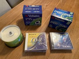 Sony CD-r und DVD-RW Rohlinge 50 Stk